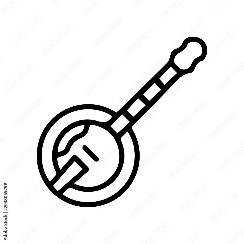 Naklejka premium Banjo Icon