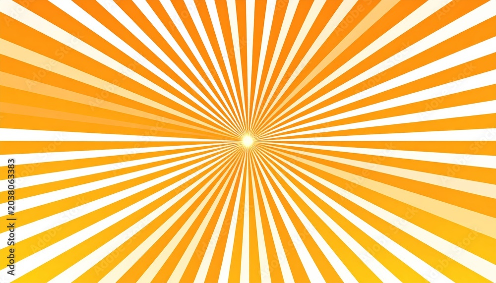 Obraz premium Vibrant orange sunburst graphic design element.