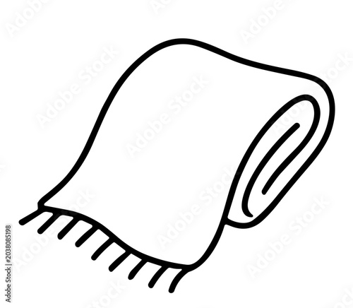 Blanket Outline Icon Vector for Graphic Design Element