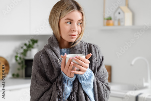 Beautiful young woman with ...