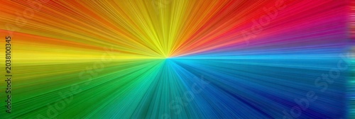 Vibrant Spectrum of Light Rays in Motion