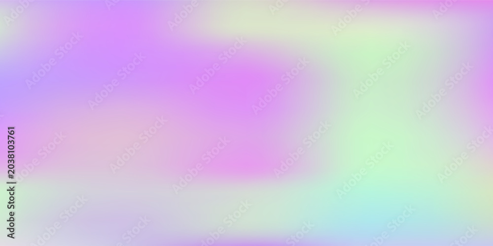Obraz premium Abstract blurred gradient mesh background. Colorful smooth banner template.Trendy creative vector. Intense blank Holographic spectrum gradient for cover.