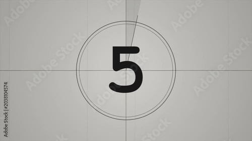 Vintage Film Countdown from 10 to 1, Old Movie Leader, Retro Cinema Aesthetic, Grainy Film Scratch Effect, Nostalgic Opening Sequence, Motion Graphic Animation 4k video
