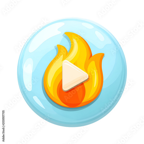 vector illustration of an orange