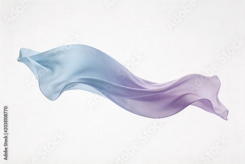 Flowing fabric in blue and purple hues