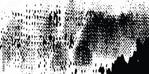 Canvastavla Distorted grunge layer error. Noise destroys texture.