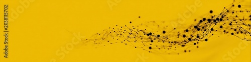Abstract Yellow Background with Patterns