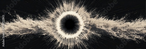 Cosmic Explosion with Black Center Effect
