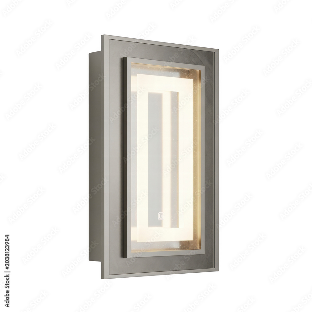 Obraz premium Modern geometric wall light fixture