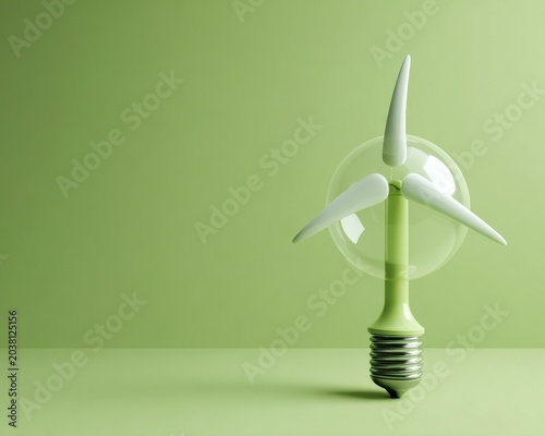 Innovative Light Bulb with Wind Turbine Design