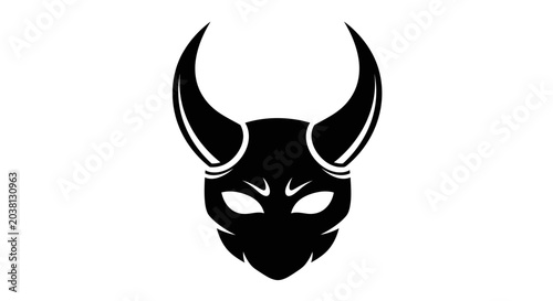 Fotografía Black Demon Mask Icon