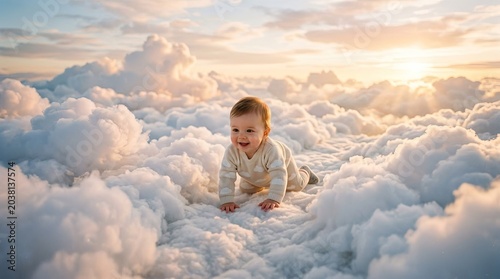 girl on the clouds