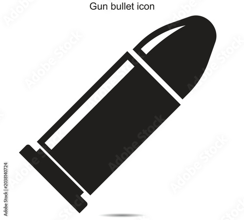 Gun bullet icon