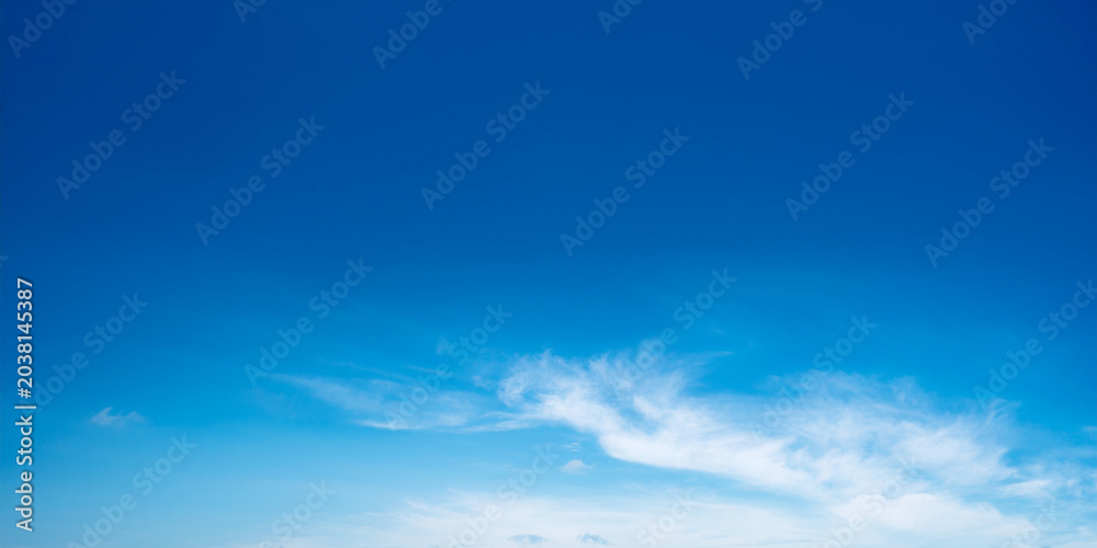 Fototapeta premium Clear Blue Sky Gradient Background for Web Design and Banner