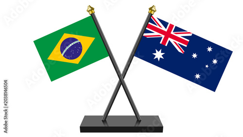 Flag of Australia and Brazil