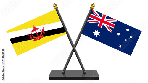 Flag of Australia and Brunei