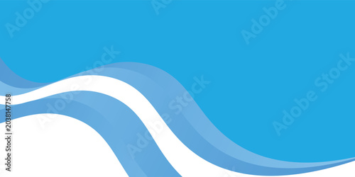 Modern Fresh air flow or cold wind wave with snowflakes or snow movement effect, light blue background vector illustration art