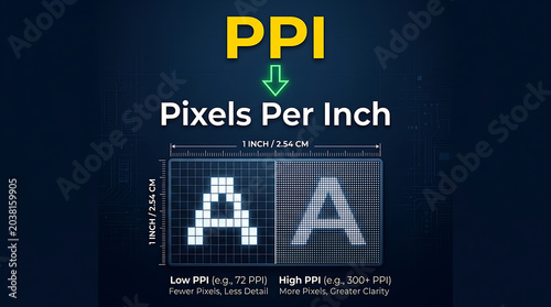 PPI Pixels Per Inch Display Comparison