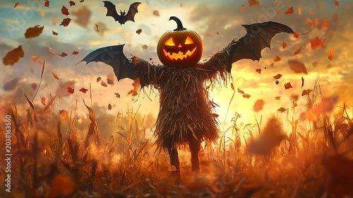 Adorable Halloween-themed background design, ideal for creating playful and festive backdrops or wallpapers.