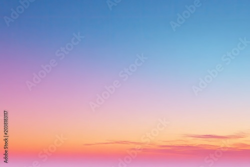 Sky gradient shifting through pastel colors