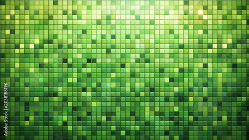 Green shades pixel palette square mosaic grid pixelate colors abstract minecraft background banner