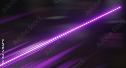 Purple light trail on dark background.