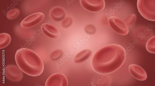 Bild auf Leinwand Red Blood Cells Medical Background for Healthcare and Science