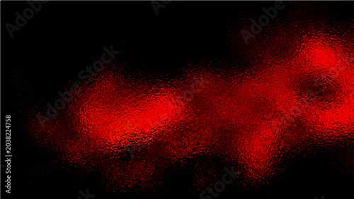Obraz na plátně Abstract glowing red form on black background, suggesting heat or energy