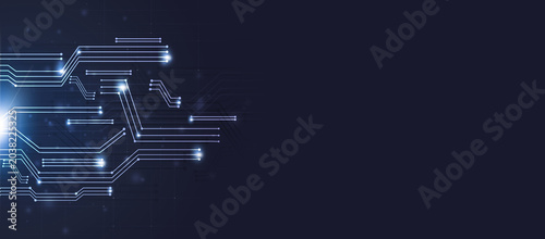 Technology Digital Scheme Banner