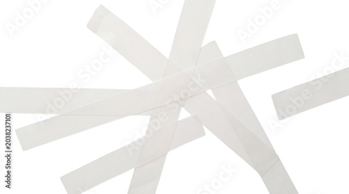 adhesive tape peices isolated 