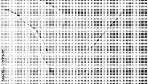 фотографія Halftone glued paper texture design, Blank crumpled and wrinkled paper template