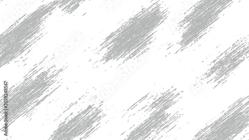 Gray brush strokes on white background abstract texture  artistic design element