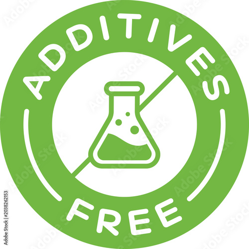 Fotografie additives free icon green beaker