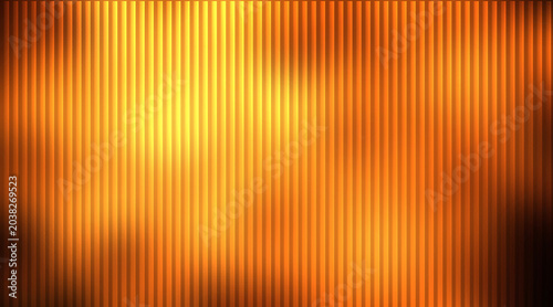 Tableau sur toile Warm, textured metallic gradient panel with vertical striations