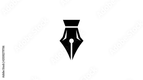 Konstfotografi Pen nib icon serves as a classic symbol for writing, creativity, professional drafting, and editorial work, acting as a versatile graphic resource for publishing, journalism, and artistic design