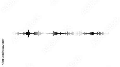 Audio equalizer bars animation on white background, glowing waveform spectrum, smooth oscillation, clean minimalist style, seamless high quality motion graphics loop 4k video