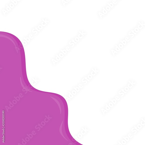 Abstract purple dripping liquid corner vector background.