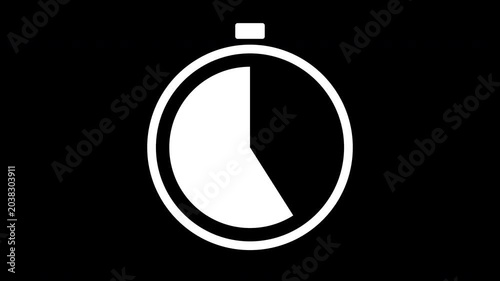 10 Second Stopwatch Radial Countdown