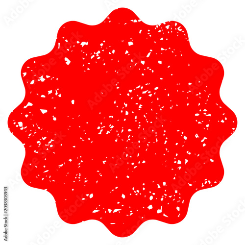 ハンコで押したようなうねりのある円形のロゴ用背景フレーム
