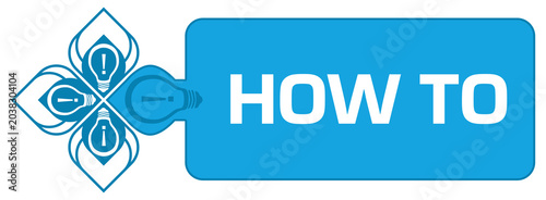 How To Bulbs Blue Design Element Left Box Text 