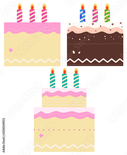 Birthday cake illustration