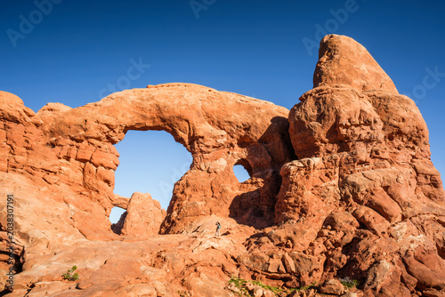 Fotografie Natural geological features of Arches National Park, Utah, USA