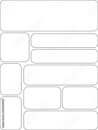 Blank Abstract Geometric Collage Template Design