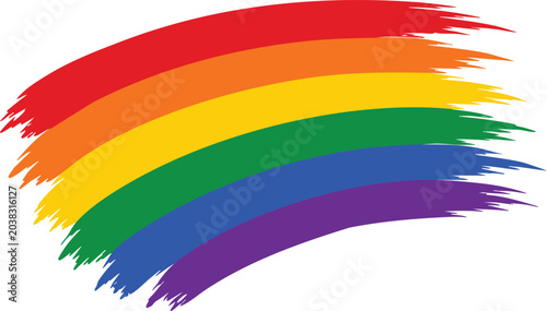 Vibrant Rainbow Logo Design for Branding