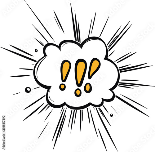 Comic explosion shape dialog box cute cartoon burst bubble