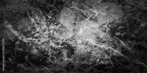 Photos Black and white grunge wall texture background with old stone concrete rough sur
