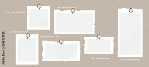 Vintage photo frame infographic template with numbered labels and minimal scrapbook style layout. Ideal for storytelling, timeline presentation, memory collage, and creative business design.