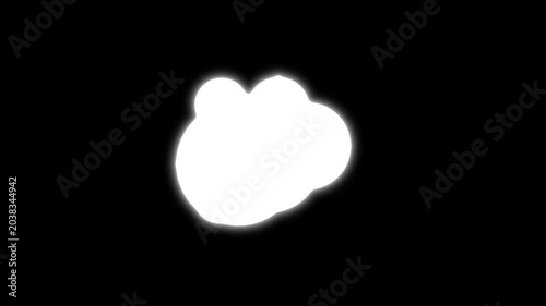 White liquid splash transition animation, clean cartoon fluid motion effect, black screen background with seamless wave movement, simple overlay loop for motion graphics with cinem 4k video