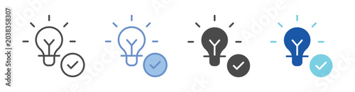Photography Solution Icon Set With Multiple Styles Vector Illustration