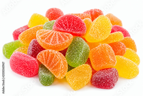 jelly candies on a white background close-up, empty space for text, template, photo background, layout, banner, food, snacks, candy, snack, healthy
